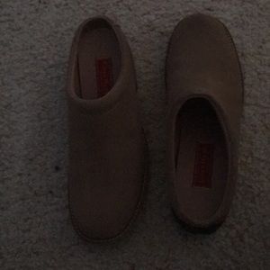 Cole Haan suede mule with lug sole….unworn size 9